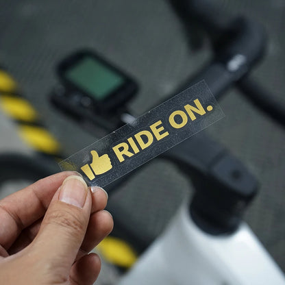 Ride On Thumbs-Up Bicycle Decals