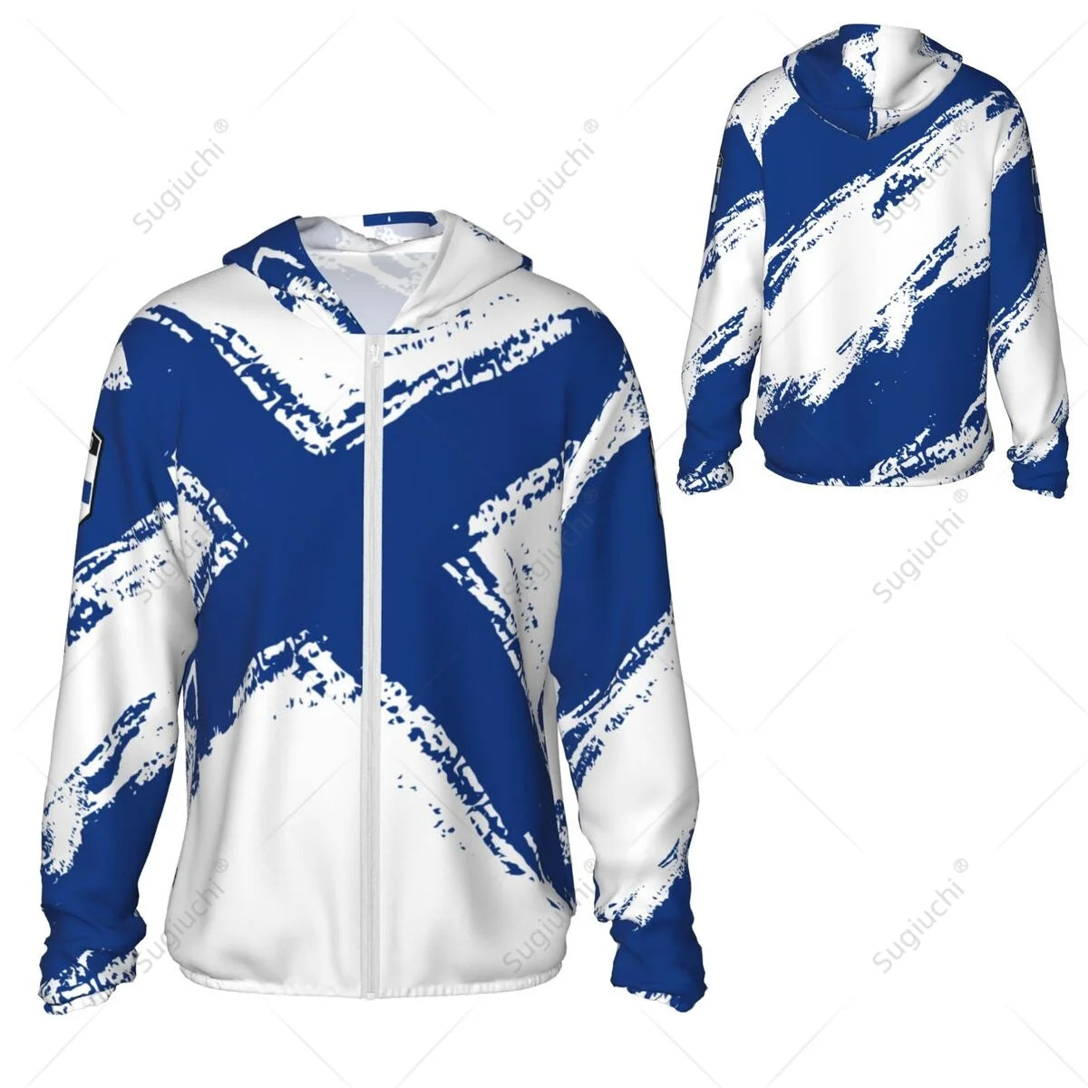 Finland Flag Long Hoodie 