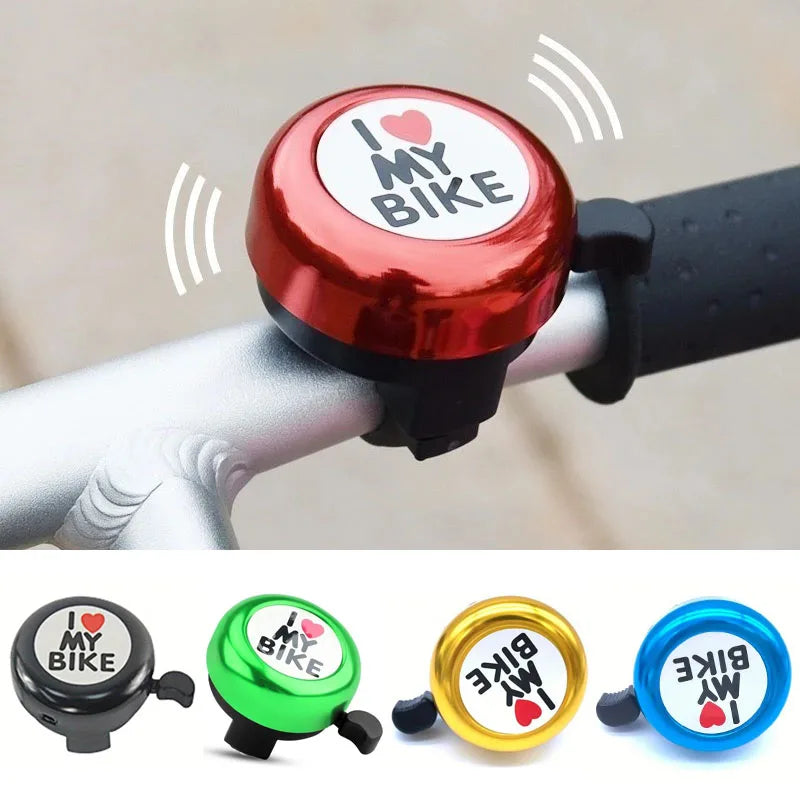 Campanello per bicicletta per bambini “I Love My Bike”.