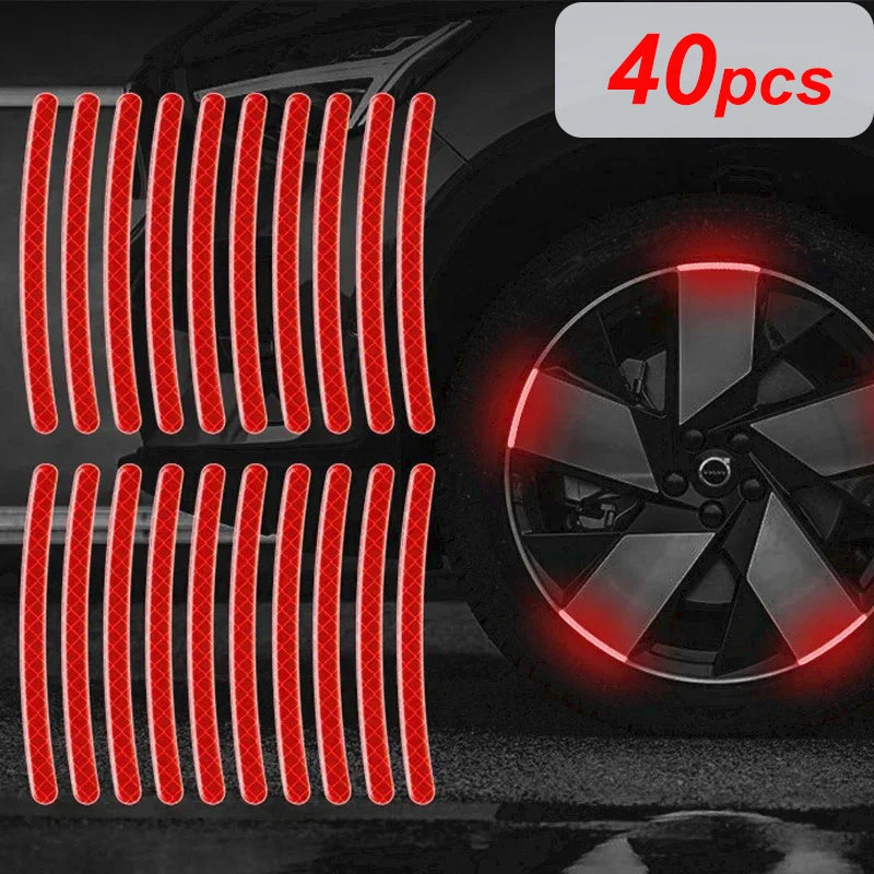 20/40pcs Bicycle Reflective Sticker for Wheels 