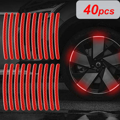 20/40pcs Bicycle Reflective Sticker for Wheels 