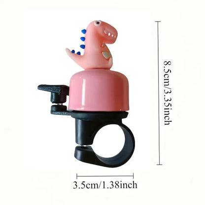 Dinosaur Kids Bike Bell – Loud Metal Horn | Blue, Pink & Yellow
