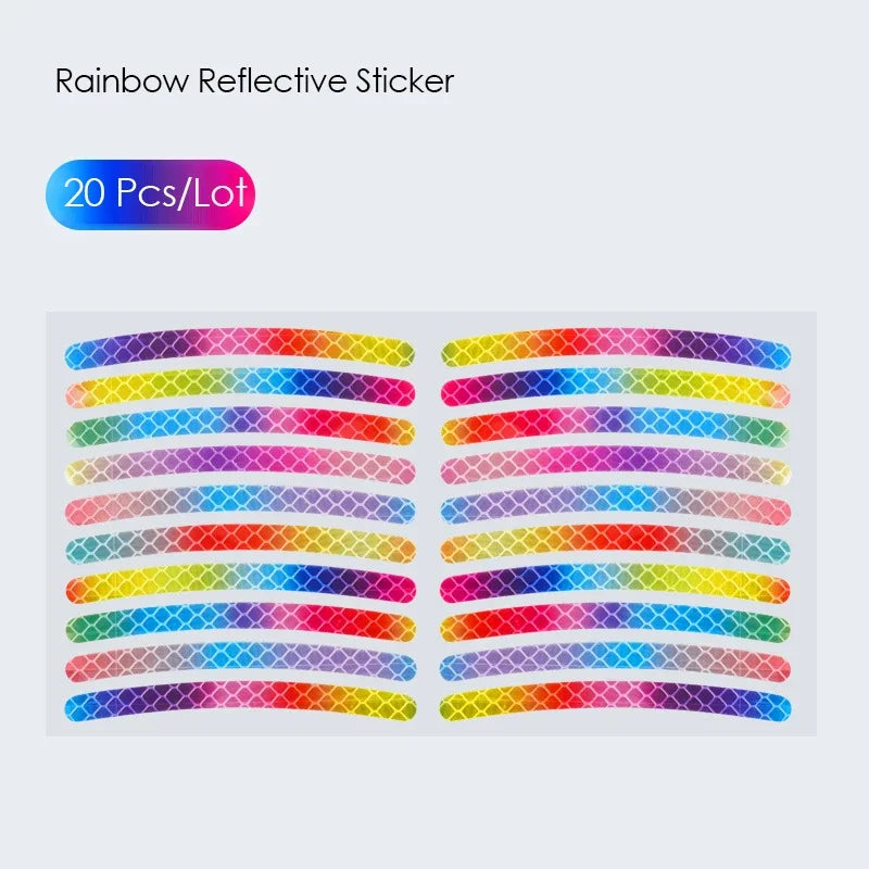 20/40pcs Bicycle Reflective Sticker for Wheels 