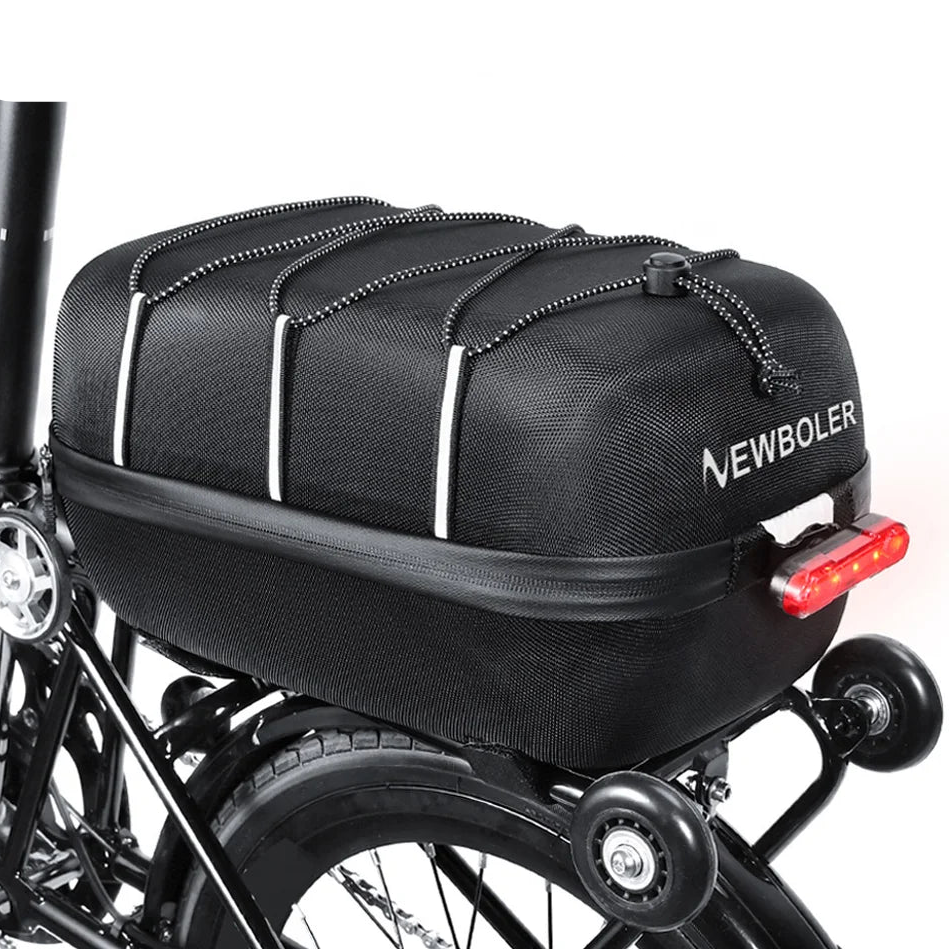 Hard Shell Folding Bike Rear Seat Bag – Waterproof 10L