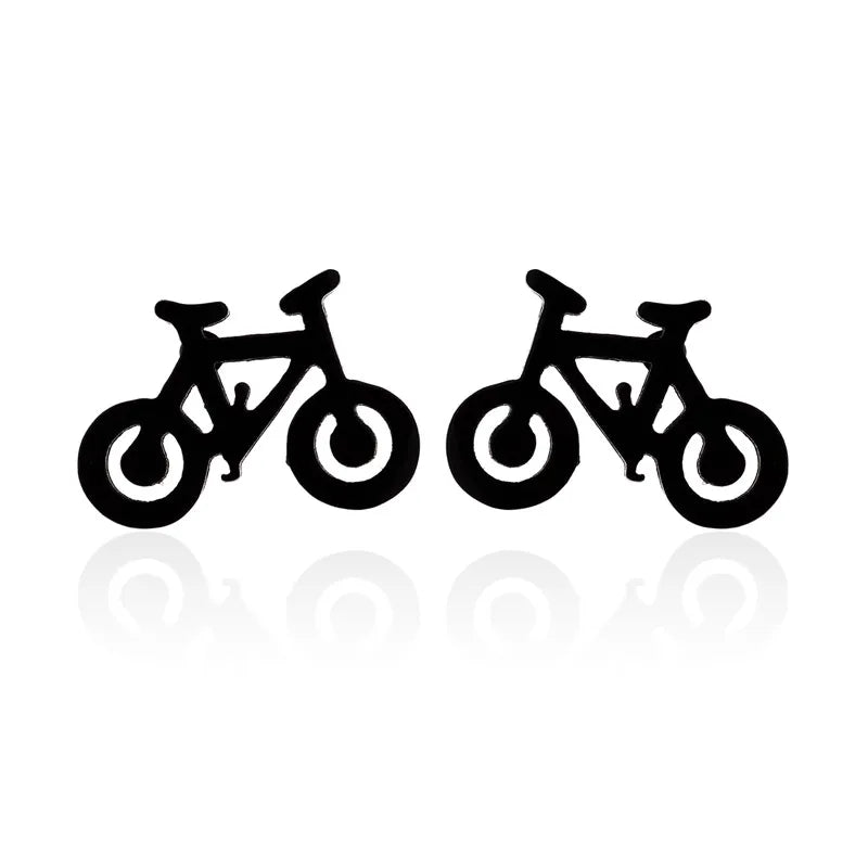 Sport Bicycle Earrings for Men 