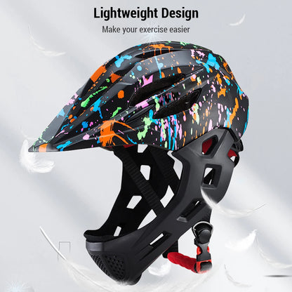Kids' 2-in-1 Full Face/Open Helmet