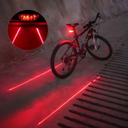 Luces traseras láser para bicicletas