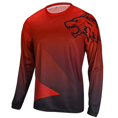 Men’s Downhill Long Sleeved Bicycle Jersey