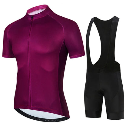 Cycling Jersey and Bib Shorts Set 