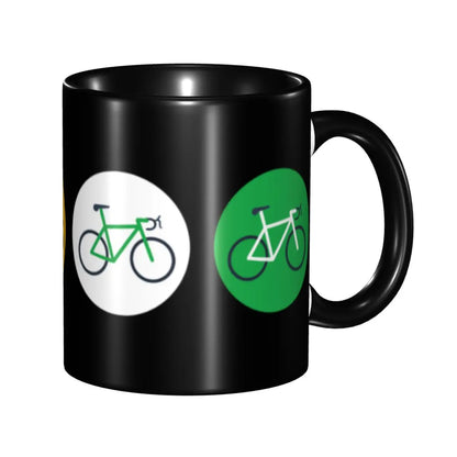Cycling Ceramic Coffee Mug – 330ml Tea & Coffee Cup