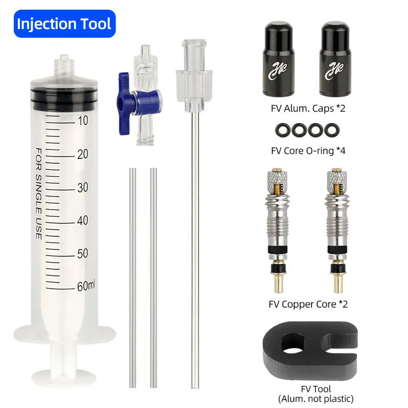 Bicycle Tubeless Tire Sealant Injector