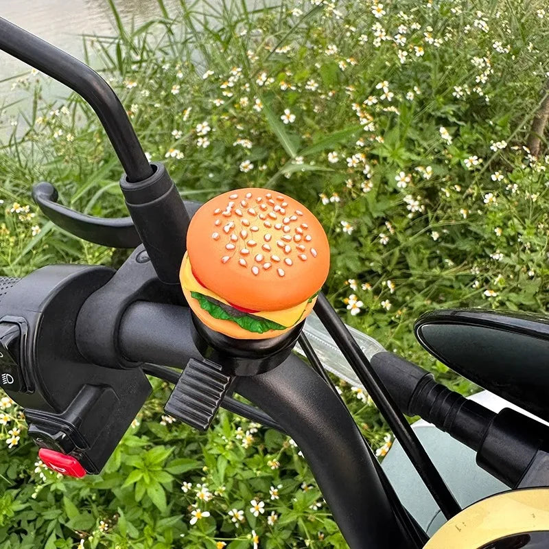 Cartoon Food Bike Bell – Kids Bicycle Accessory