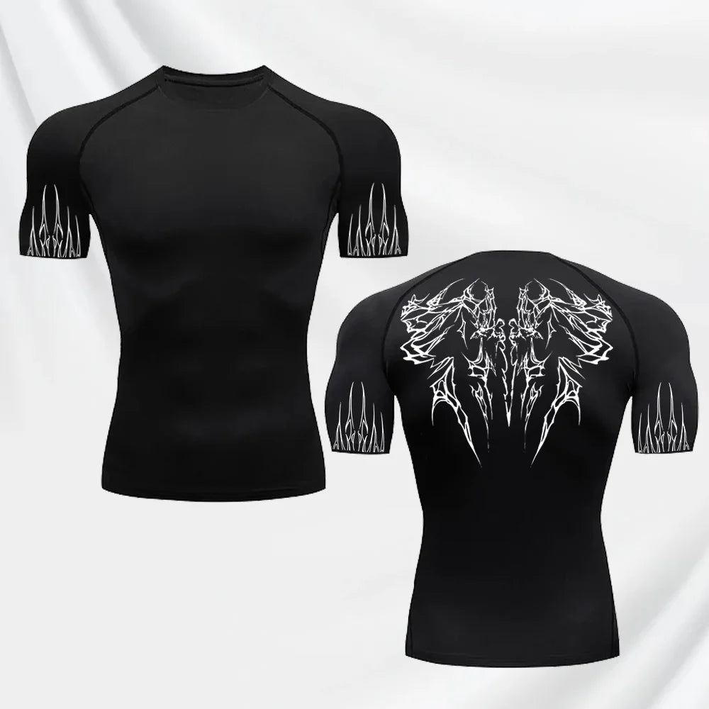T-shirt gotica ad asciugatura rapida da uomo 
