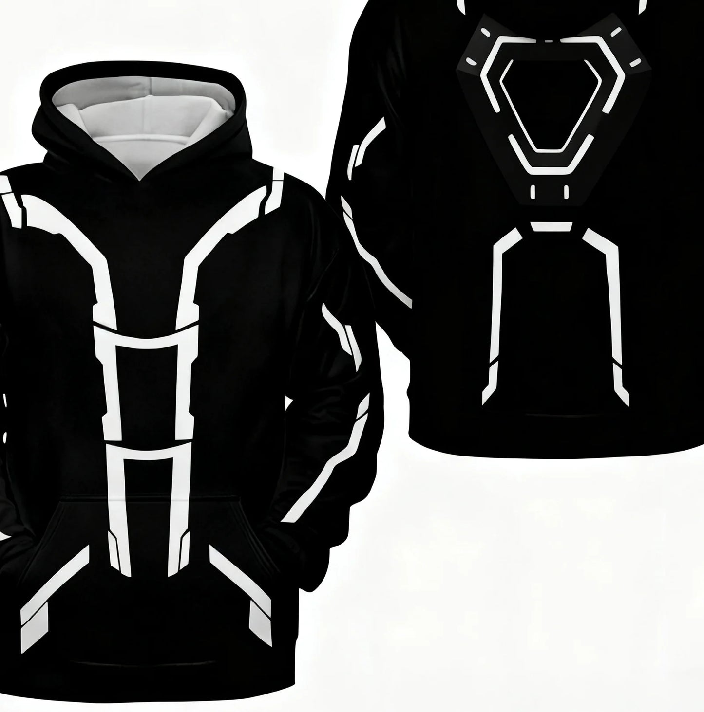 Light Cycle Themed Men's Hoodie