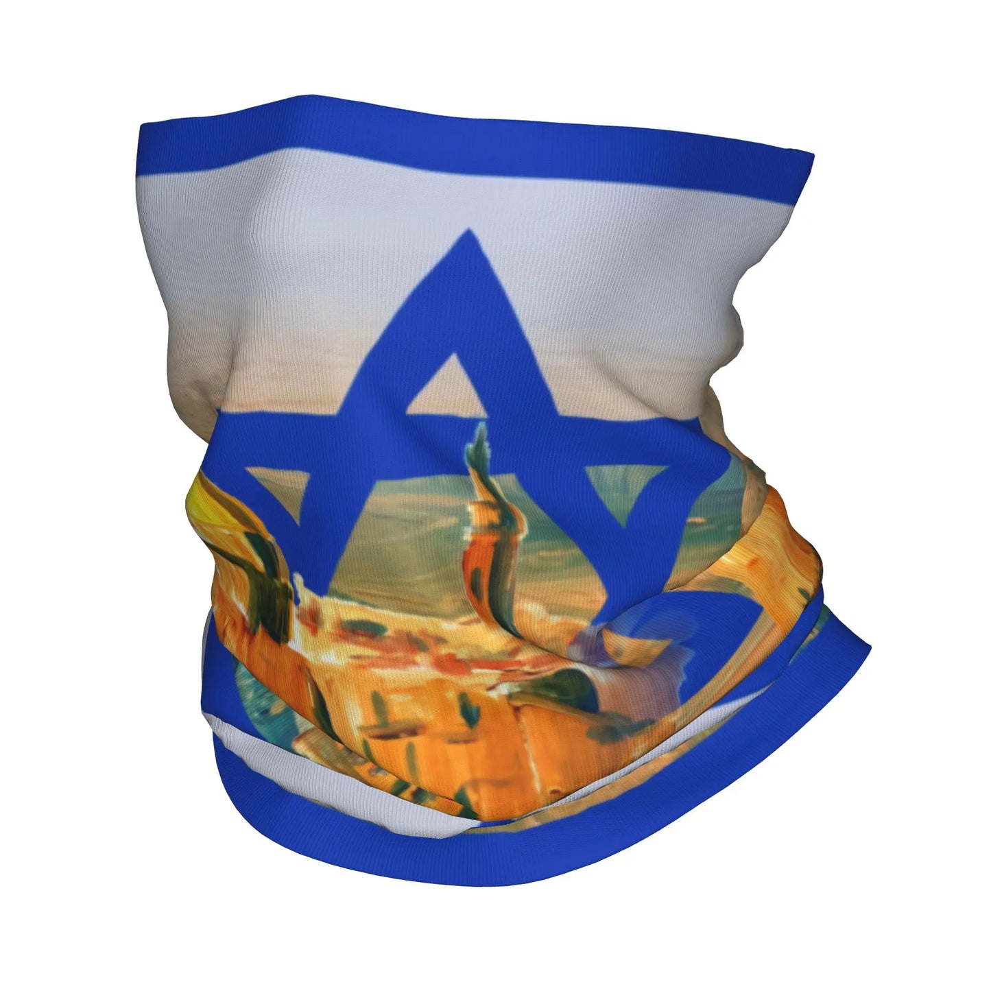 Cuello de diadema de invierno con bandera de Israel