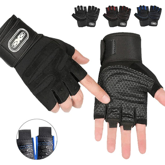 Half-Finger Cycling Gloves – Shock-Absorbing, Breathable | M–XL