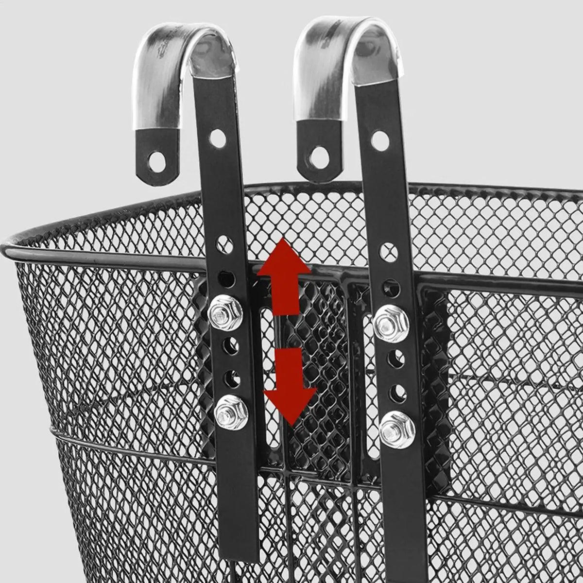 Detachable Front Bike Basket – Mesh Heavy-Duty Height Adjustable