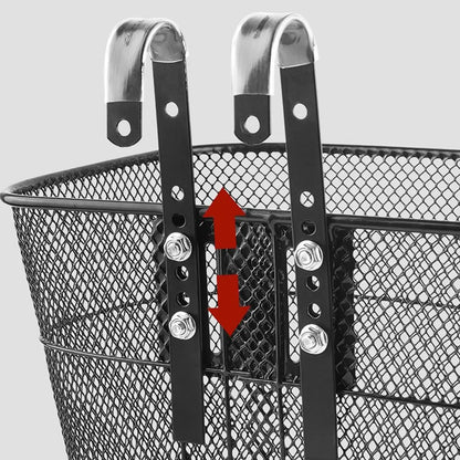 Detachable Front Bike Basket – Mesh Heavy-Duty Height Adjustable