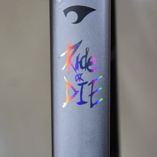 Ride or Die Reflektierender Aufkleber Radfahren 