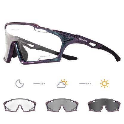 Light-Adaptive Cycling Glasses
