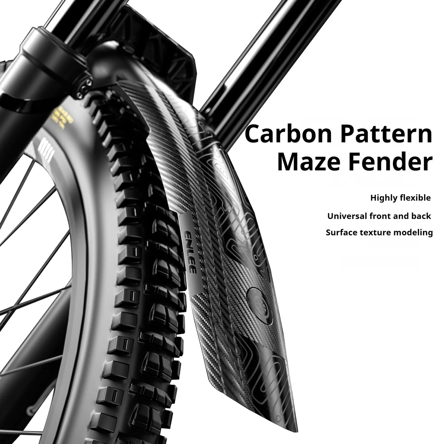 Carbon Pattern Maze Fender Bike 