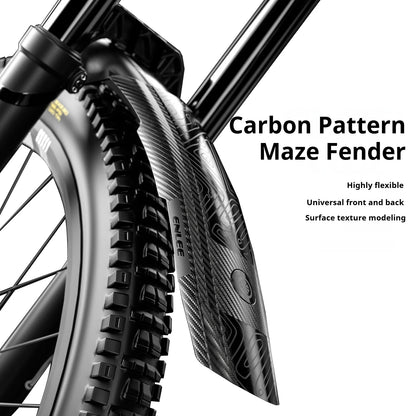 Carbon Pattern Maze Fender Bike 