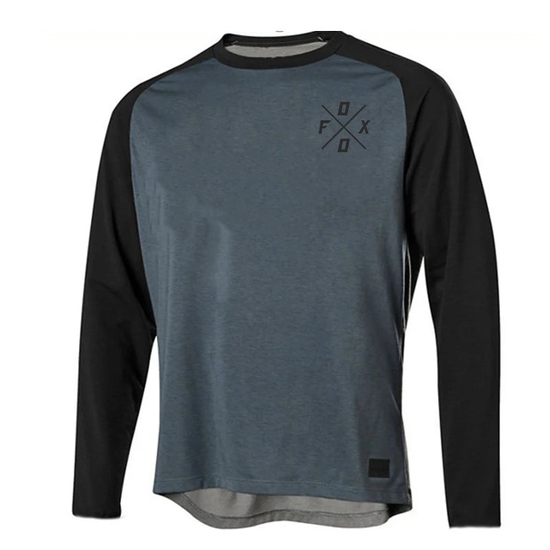 Men's MTB Downhill Jersey – Long Sleeve Mountain Bike Shirt