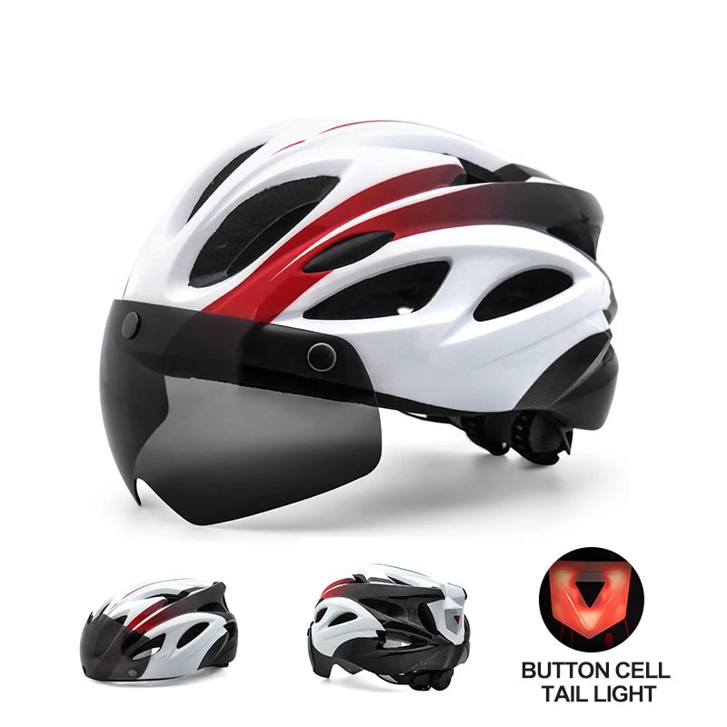 Cycling Helmet with Magnetic Goggles 