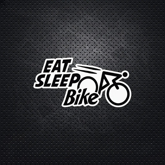 “Eat Sleep Bike” Fun Sticker 