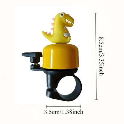 Dinosaur Kids Bike Bell – Loud Metal Horn | Blue, Pink & Yellow
