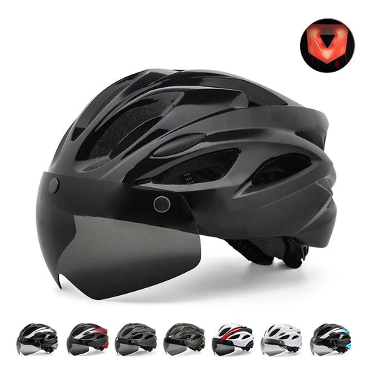 Cycling Helmet with Magnetic Goggles 