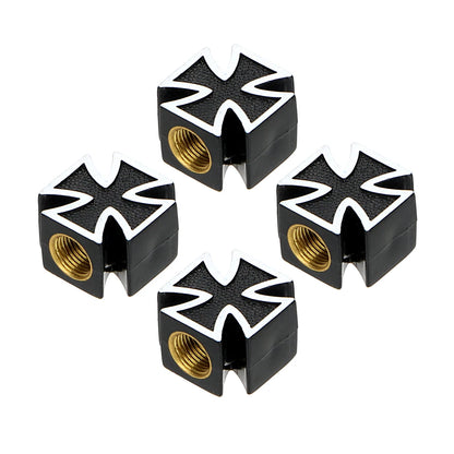 Cross Tire Valve Caps