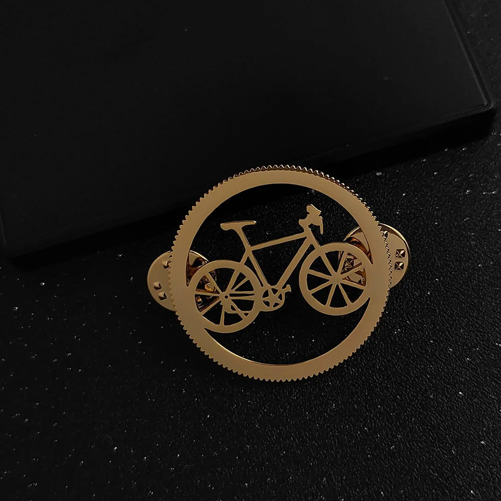 Fashion Bicycle Shape Brooch Men 