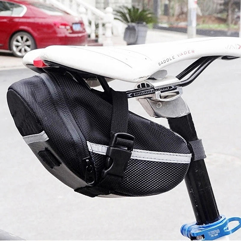 Bolsa de nailon para bicicleta, herramienta trasera impermeable