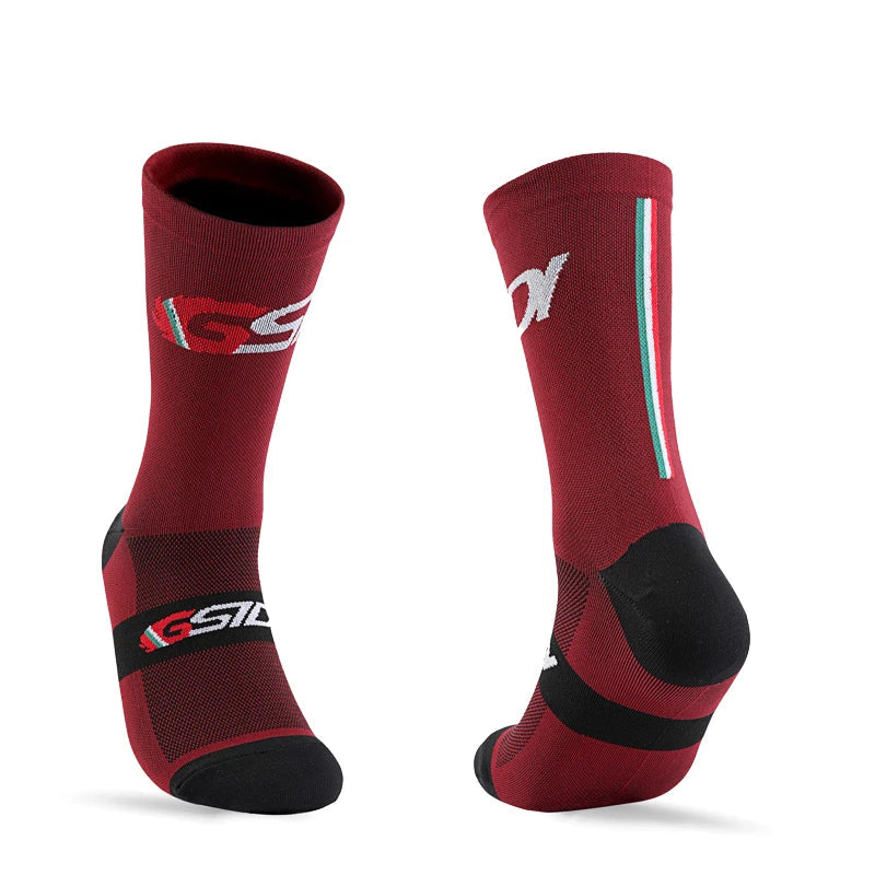 High-Performance Mid-Calf Cycling Socks