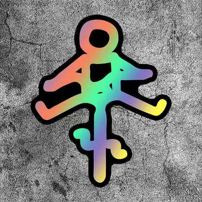 Decalcomania del ciclista minimalista