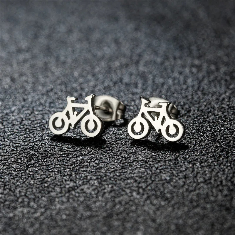 Bicycle Earrings for Men
