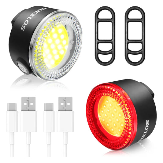COB LED Bicycle Light Set