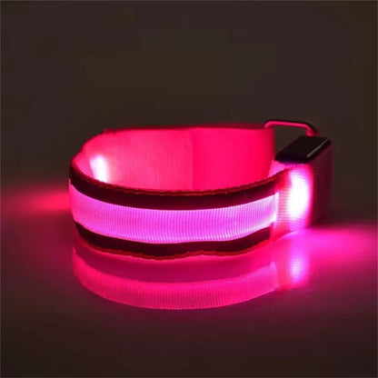 Juego de 2/4 piezas de brazalete luminoso con luz LED