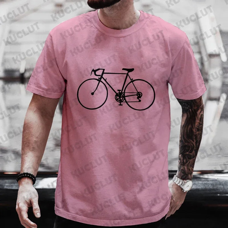 Camisa de bicicleta de gran tamaño para hombre 