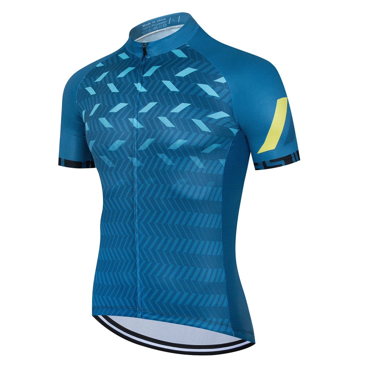 Men’s Short-Sleeve Cycling Jersey – 3D Ergonomic Cut, Cool Max Fabric & Extended Hem
