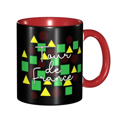 Cycling Race Ceramic Coffee Mug – 330ml Gift for Cyclists
