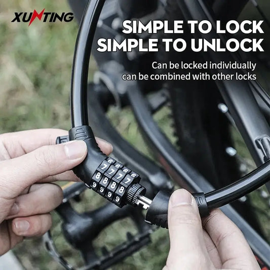 Resilient Coiled Combination Bike Lock