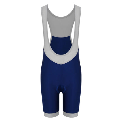 Kids’ Cycling Bib Shorts – 3D Padded, Unisex | Sizes 4–14