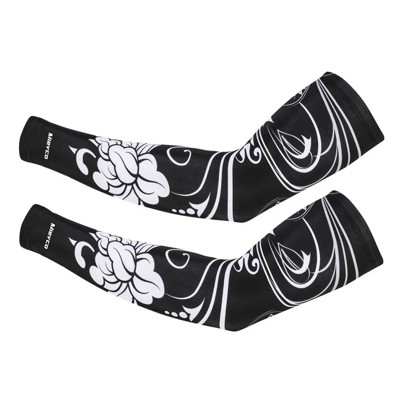 UV Protection Cycling Arm Sleeves – Breathable Ice Silk, Unisex
