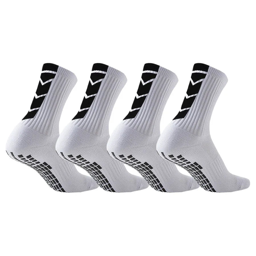 4 Pair Shockproof Non-Slip Grip Socks