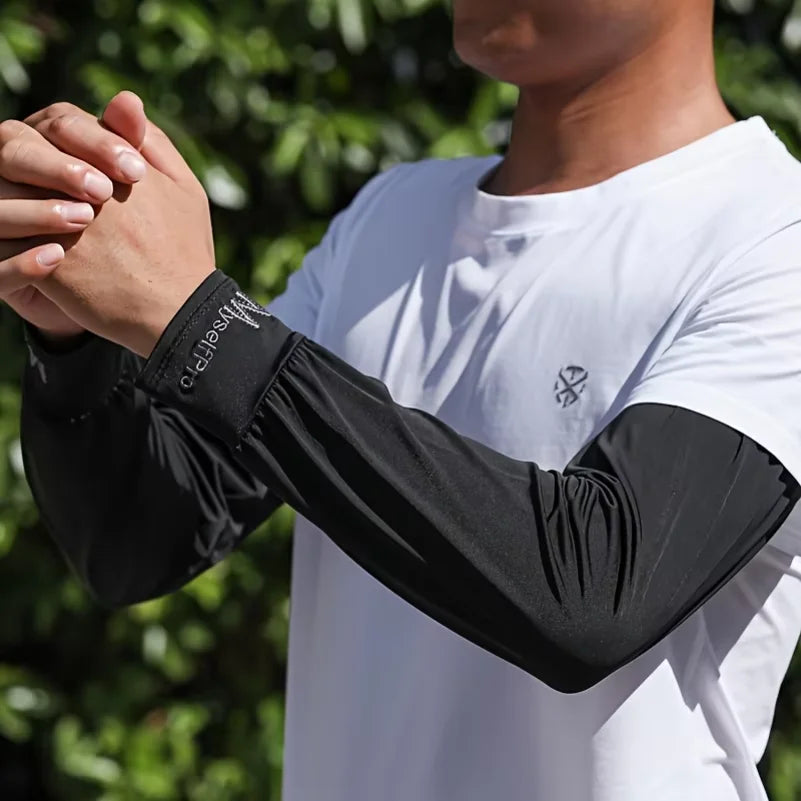 Cooling Arm Sleeves – Ice Silk Sun Protection for Cycling & Outdoor Sports