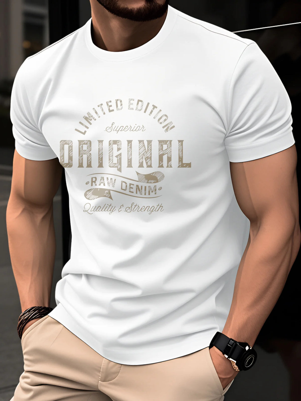 Men's Cycling Print T-Shirt – Cotton Casual Sports Tee