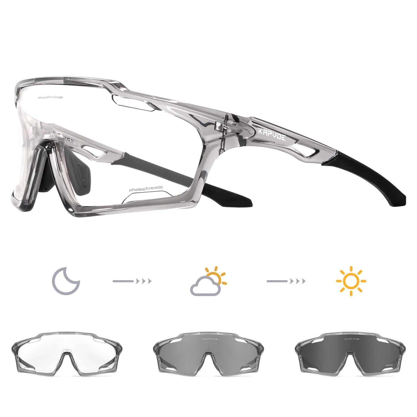 Light-Adaptive Cycling Glasses