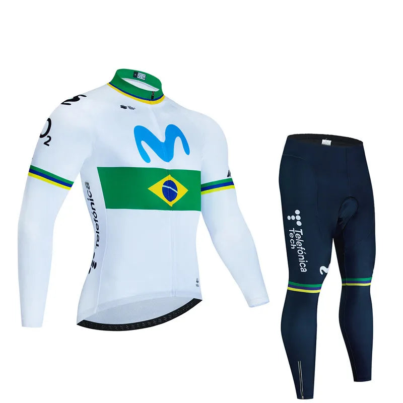 Spain Autumn Cycling Jersey Set 